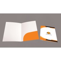 Standart 350 gr Mat Selefonlu Cepli Sunum Dosyası – 22x31 cm (Tek Yön Baskılı + Renkli Cepli)