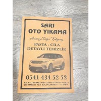 Baskılı Oto Paspas Kağıdı – 110 gr Testliner 35x50 cm (5000 Adet)